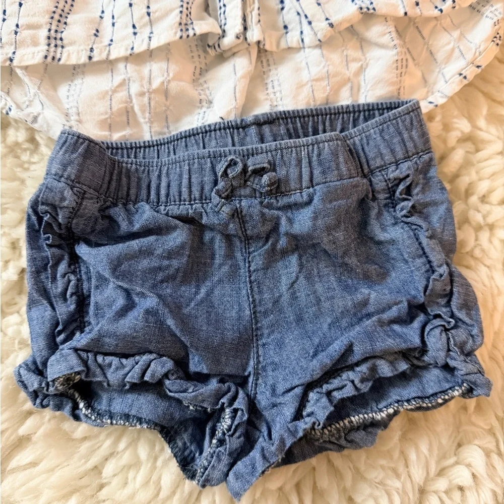 OshKosh B'gosh White and Blue Kids Matching Set